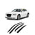 Rain Guards for Chrysler 300C 2011-2023 (4PCs) Smoke Tinted Tape-On Style