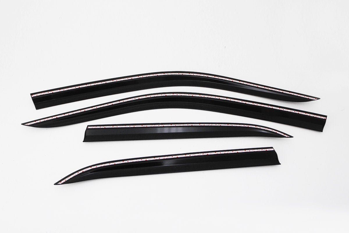 A1850 - Autoclover Rain Guards for Chrysler 300C 2011-2022 (4PCs) Smoke Tinted Tape-On Style - northernprimesupply