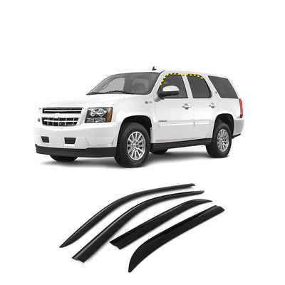 A1861 - Autoclover Rain Guards for Chevrolet Tahoe 2007-2014 (4PCs) Smoke Tinted Tape-On Style - northernprimesupply