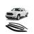 Rain Guards for GMC Sierra 1500 Crew Cab 2007-2013 (4PCs) Smoke Tinted Tape-On Style