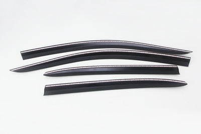 A1890 - Rain Guards for Volkswagen Passat 2012-2019 (4PCs) Smoke Tinted Tape-On Style - northernprimesupply