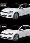 A1920 - Autoclover Rain Guards for Volkswagen Golf 2015-2021 (4PCs) Smoke Tinted Tape-On Style - northernprimesupply