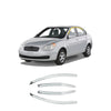 A4680 - Rain Guards for Hyundai Accent 2006-2011 (4PCs) Chrome Finish Tape-On Style - northernprimesupply
