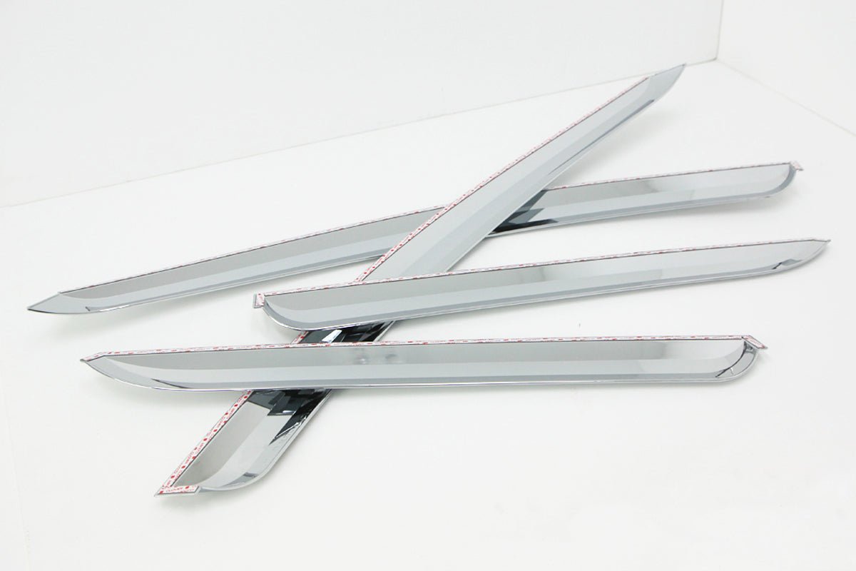 A4720 - Rain Guards for Hyundai Tucson 2010-2015 (4PCs) Chrome Finish Tape-On Style - northernprimesupply