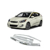 A4950 - Autoclover Rain Guards for Hyundai Accent Hatchback 2012-2017 (4PCs) Chrome Finish Tape-On Style - northernprimesupply