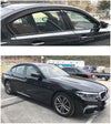 B0720 - Rain Guards for BMW 5-Series Sedan 2017-2023 (4PCs) Black Tape-On Style - northernprimesupply