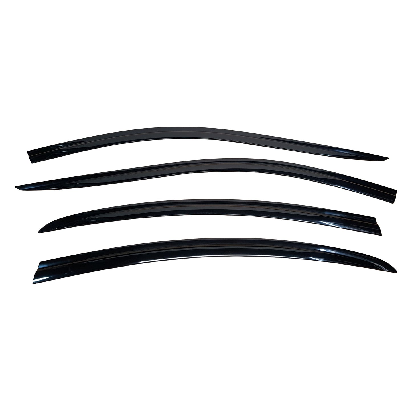 B0720 - Rain Guards for BMW 5-Series Sedan 2017-2023 (4PCs) Black Tape-On Style - northernprimesupply