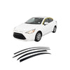 B0801 - Autoclover Rain Guards for Toyota Yaris (Canada 2016-2020 / USA 2019-2020) (4PCs) Black Tape-On Style - northernprimesupply