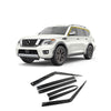 B0890 - Autoclover Rain Guards for Nissan Armada 2017-2020 (6PCs) Smoke Tinted Tape-On Style - northernprimesupply