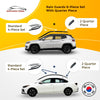 B0892 - Rain Guards for Infinity QX80 2014-2020 (6PCs) Smoke Tinted Tape-On Style - northernprimesupply