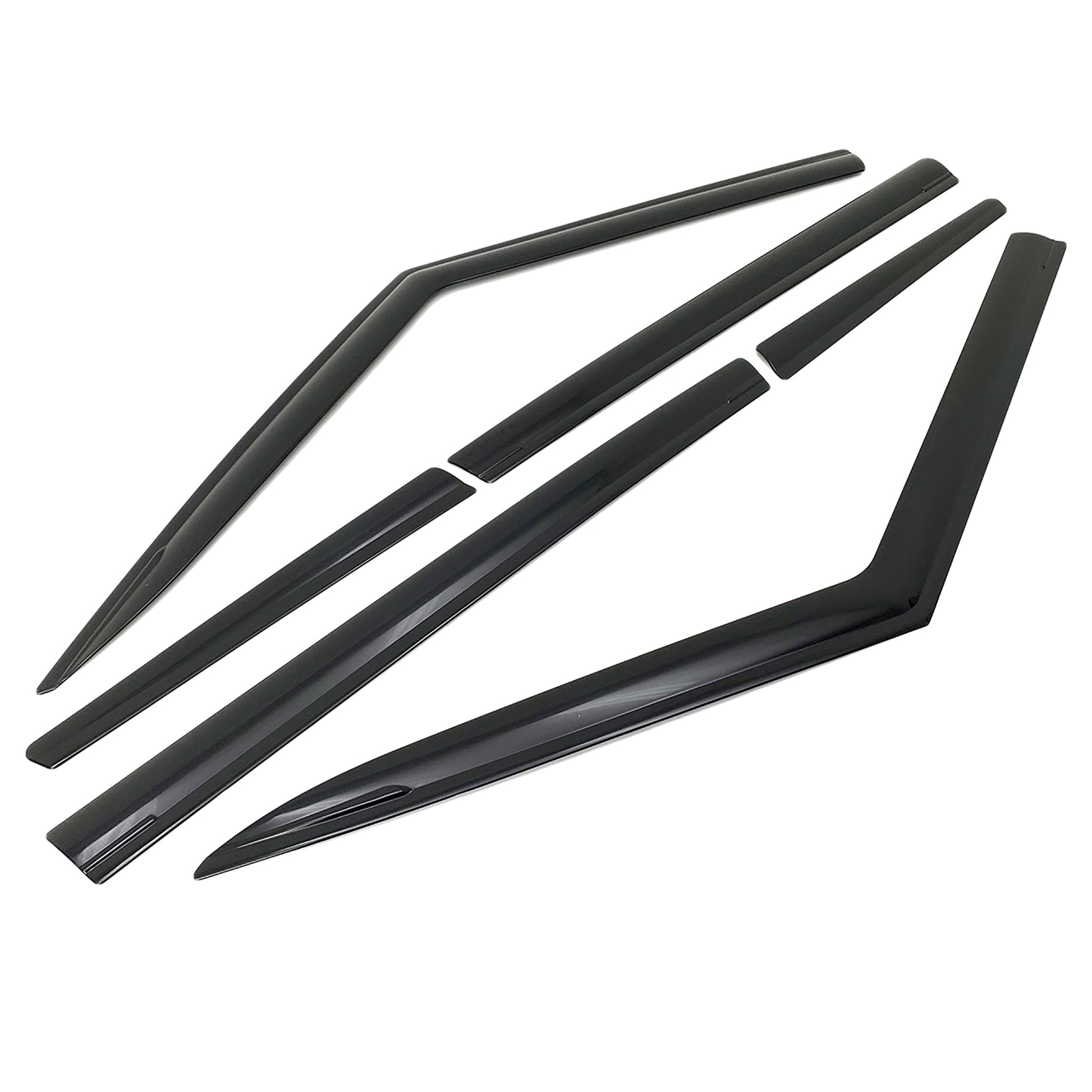 B2870 - Rain Guards for Mini Clubman 2017-2022 (6PCs) Black Tape-On Style - northernprimesupply