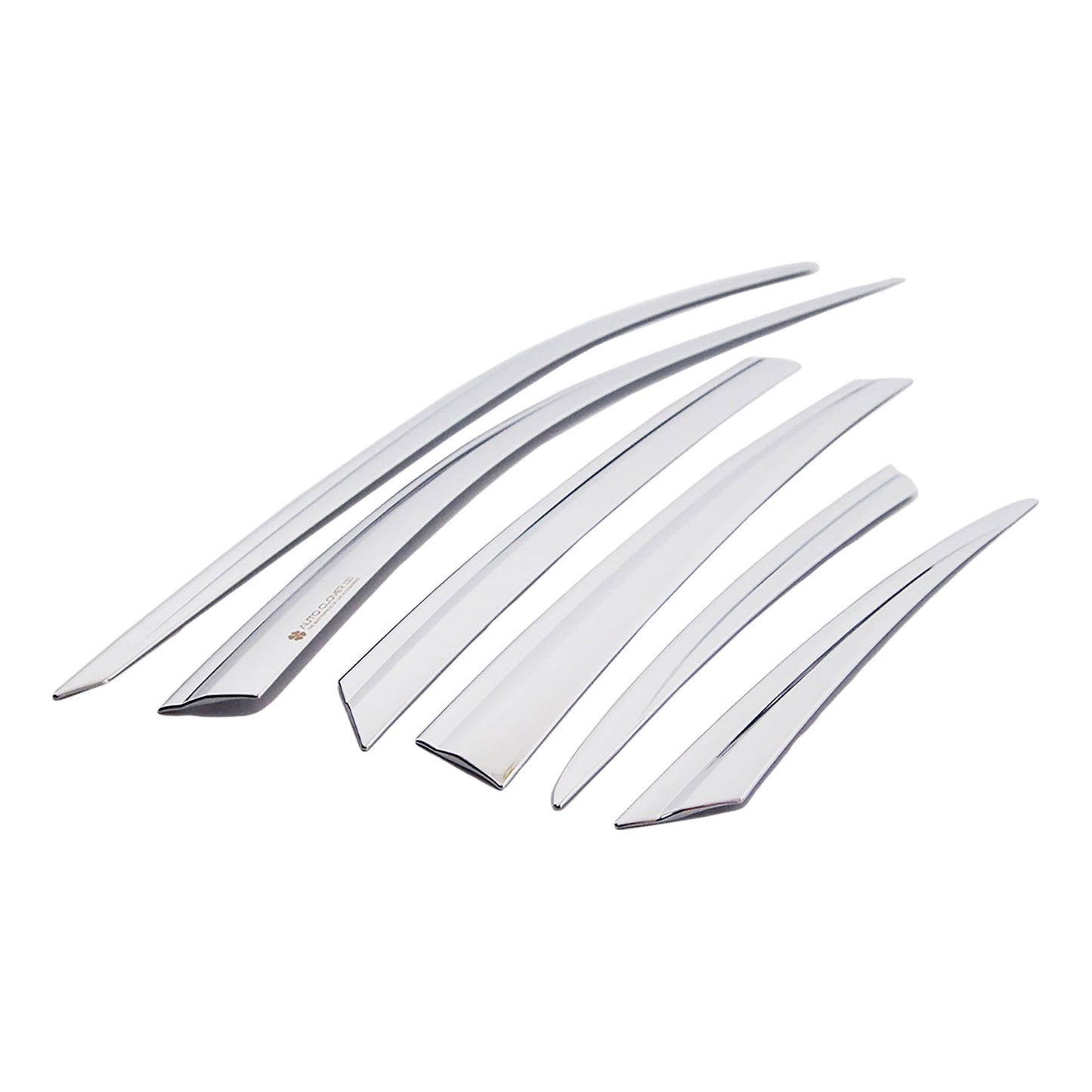 B3900 - Rain Guards for Hyundai Sonata 2020-2022 (6PCs) Chrome Finish Tape-On Style - northernprimesupply