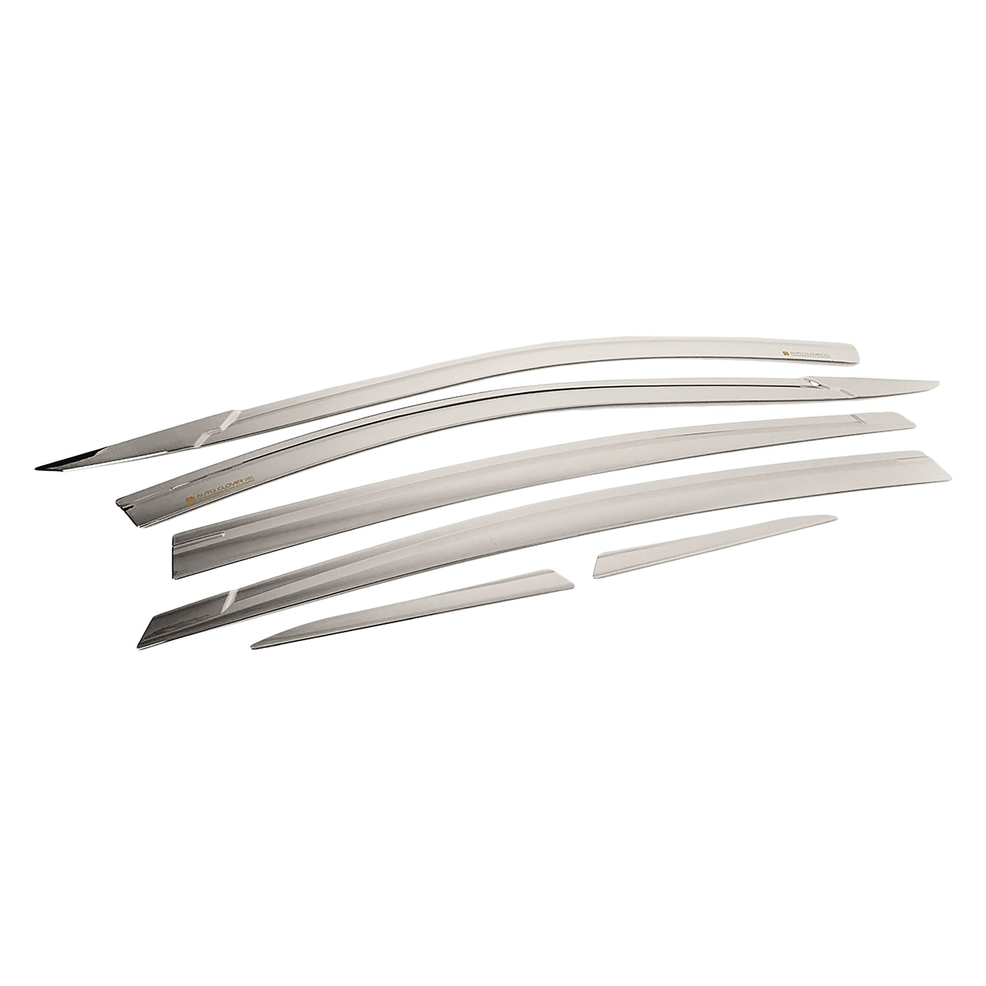 B3940 - Rain Guards for Nissan Altima 2019-2022 (6PCs) Chrome Finish Tape-On Style - northernprimesupply