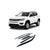 Rain Guards for Jeep Compass 2018-2023 (6PCs) Smoke Tinted Tape-On Style