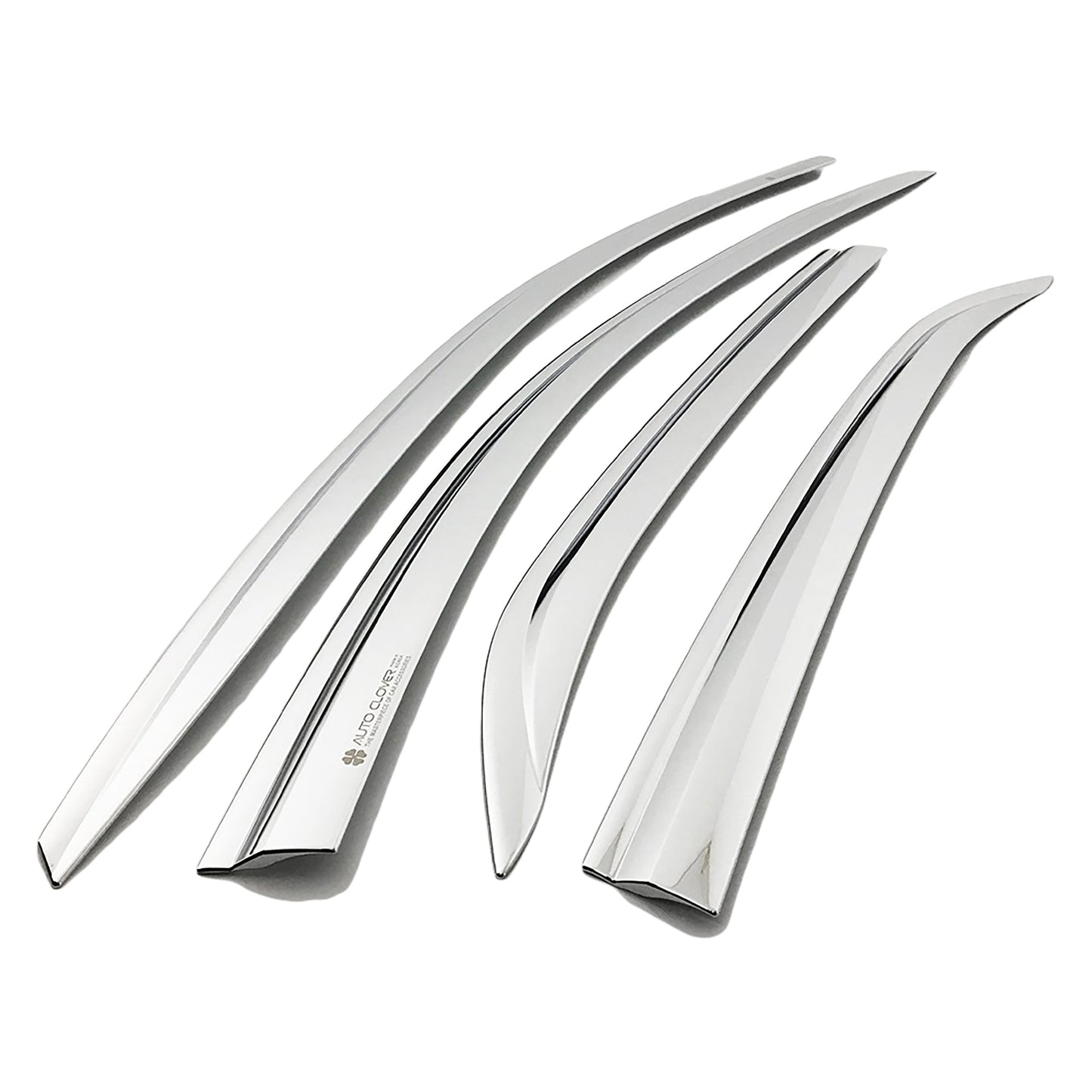 B4920 - Rain Guards for Chevrolet Equinox 2018-2022 (4PCs) Chrome Finish Tape-On Style - northernprimesupply