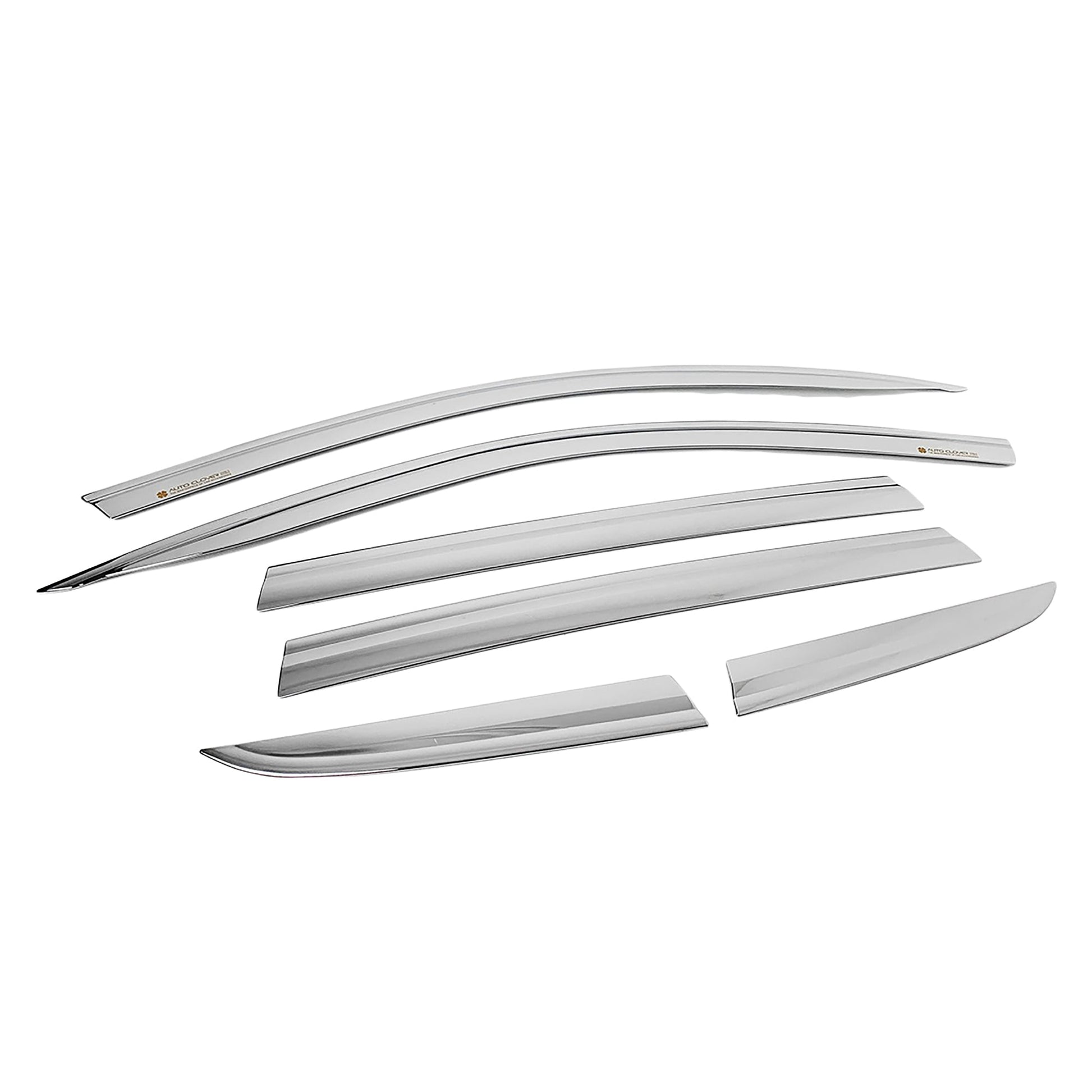 B5500 - Rain Guards for BMW X3 SUV 2018-2022 (6PCs) Chrome Finish Tape-On Style - northernprimesupply