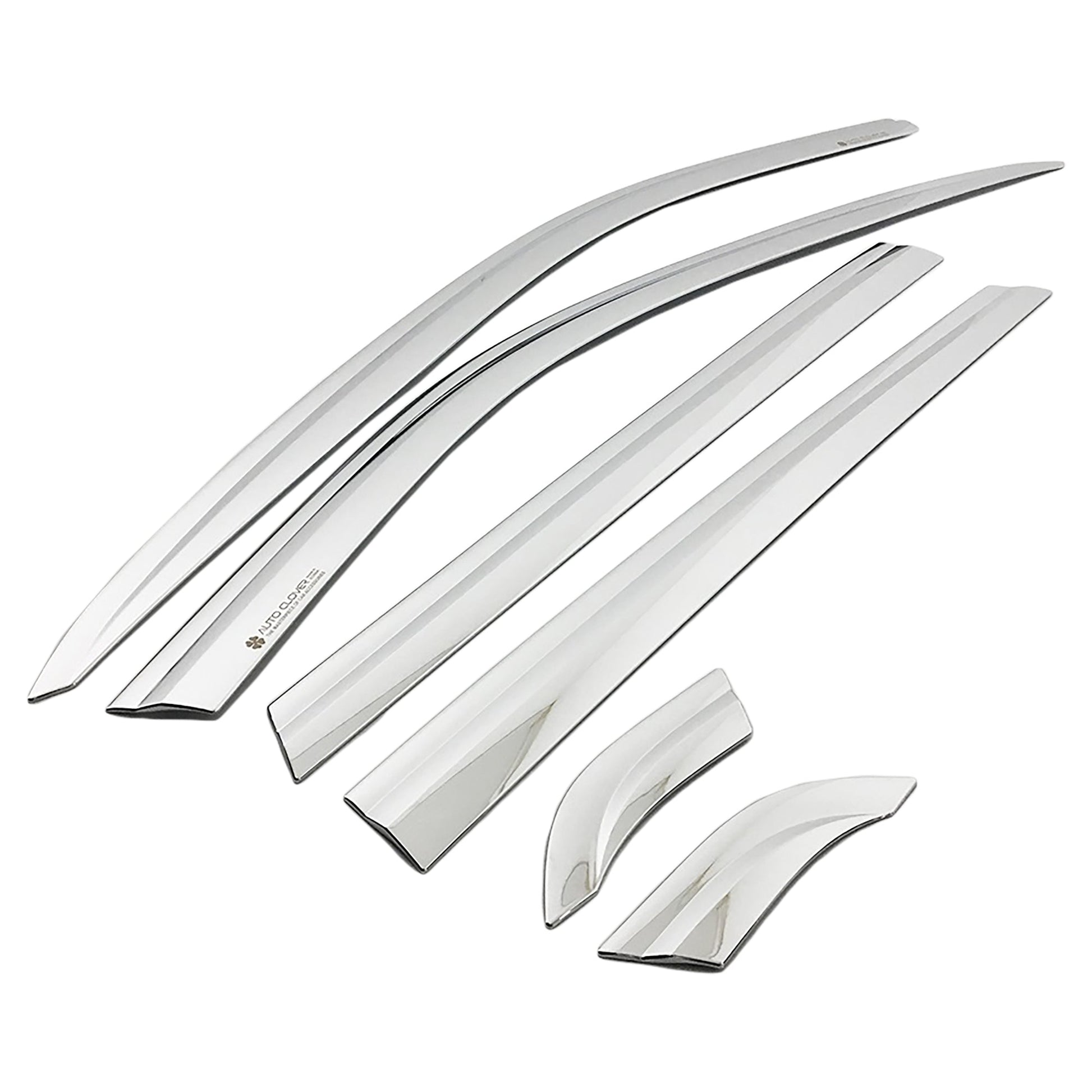 B5630 - Rain Guards for Hyundai Palisade 2020-2022 (6PCs) Chrome Finish Tape-On Style - northernprimesupply