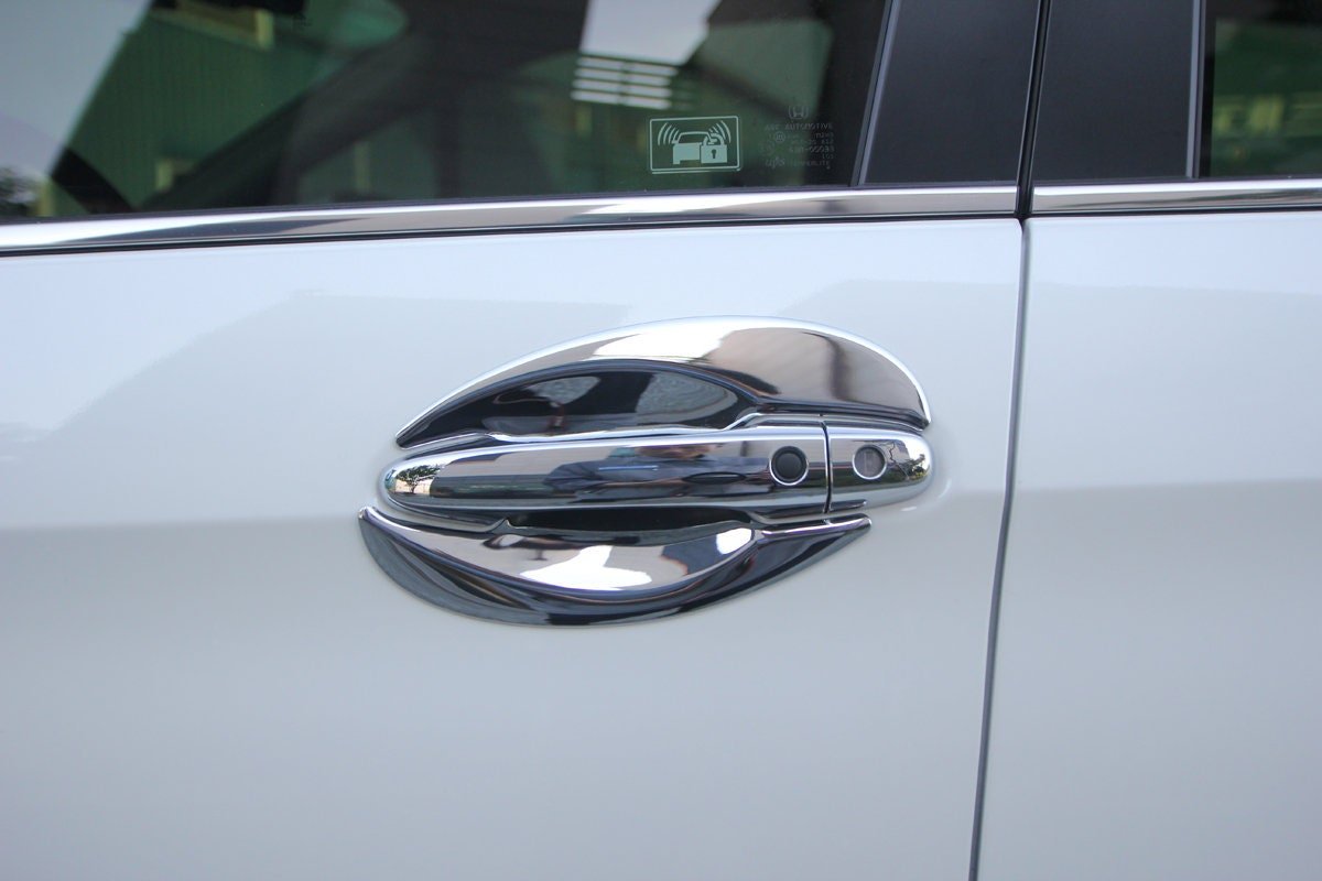 B8360 - Autoclover Exterior Door Handle Cover Trim for Honda CR-V 2012-2016 (9PCs) Chrome Finish Tape-On Style - northernprimesupply