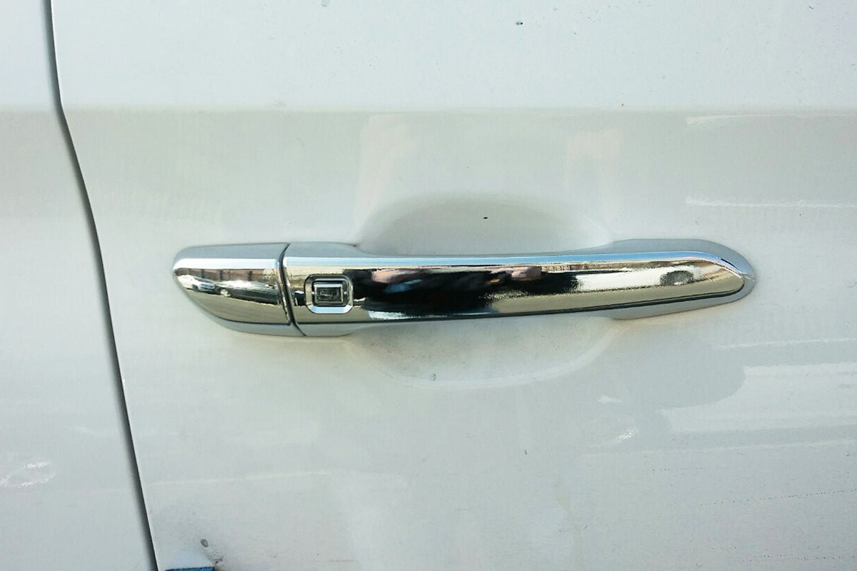 B8750 - Exterior Door Handle Cover Trim for Hyundai Tucson 2016-2021 (10PCs) Chrome Finish Tape-On Style - northernprimesupply