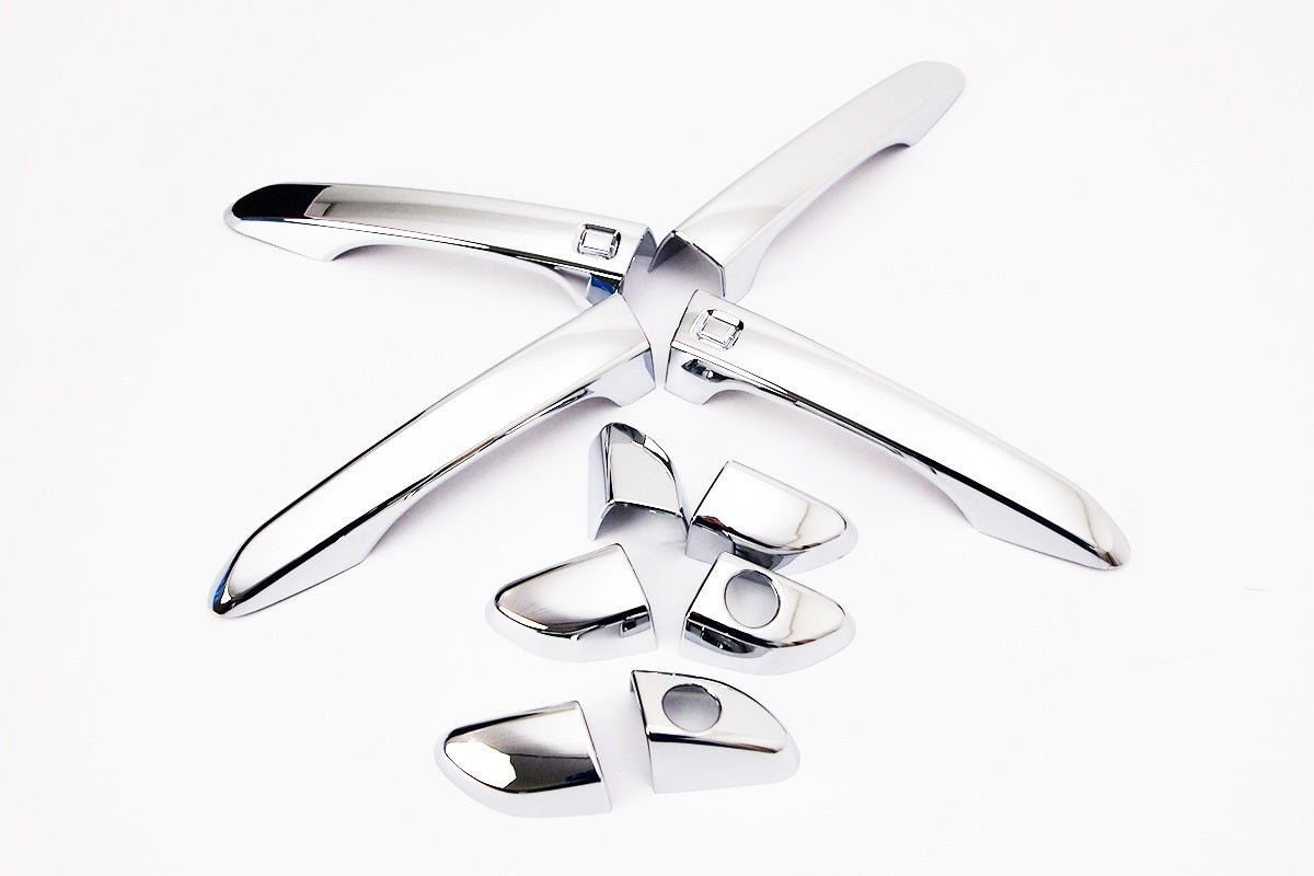 B8750 - Exterior Door Handle Cover Trim for Hyundai Tucson 2016-2021 (10PCs) Chrome Finish Tape-On Style - northernprimesupply
