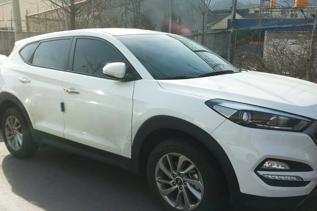B8750 - Exterior Door Handle Cover Trim for Hyundai Tucson 2016-2021 (10PCs) Chrome Finish Tape-On Style - northernprimesupply
