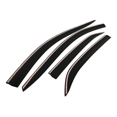 C0130 - Rain Guards for Chevrolet Equinox 2018-2022 (4PCs) Smoke Tinted Tape-On Style - northernprimesupply