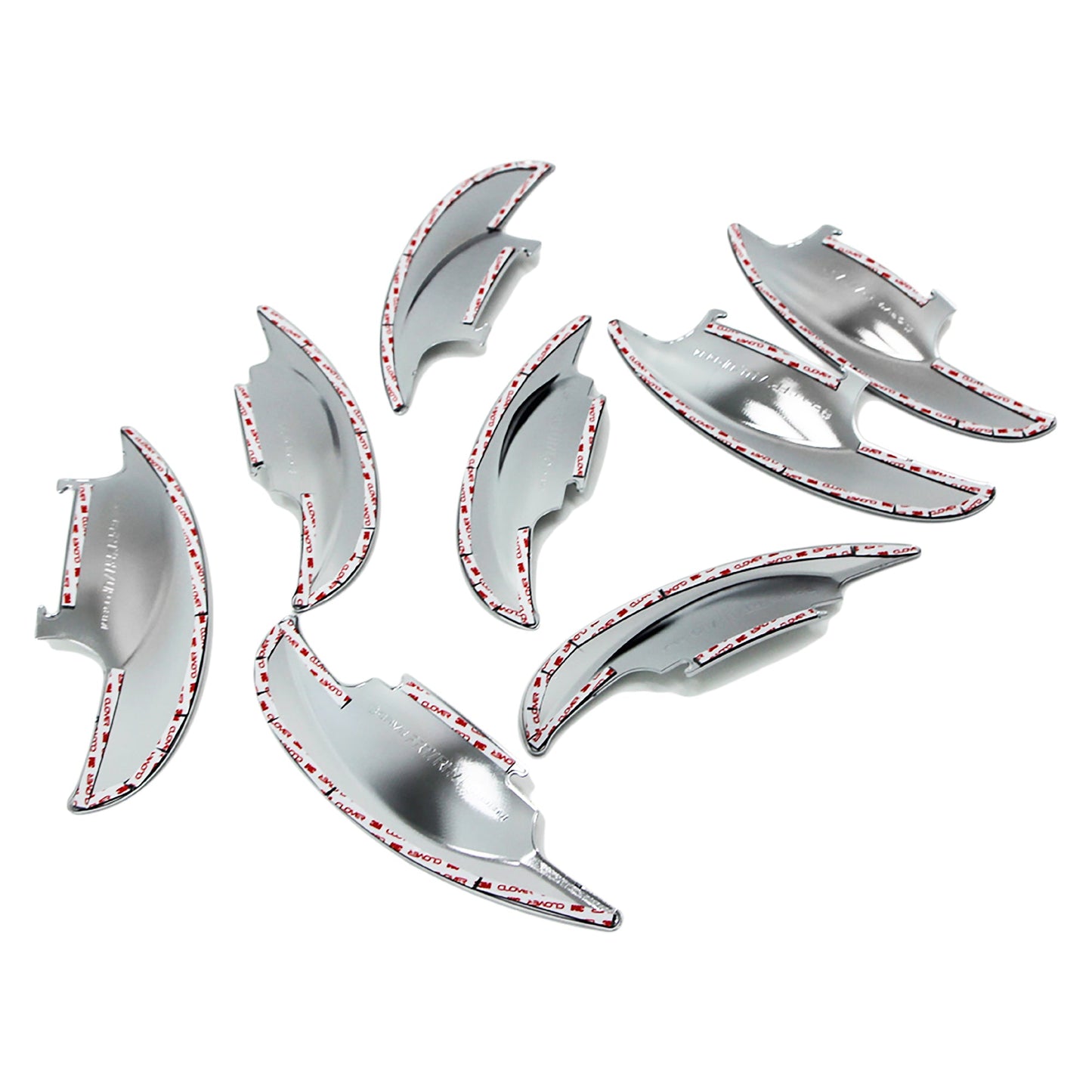 C3270 - Exterior Door Handle Bowl Insert Cover for Honda CR-V 2012-2016 (8PCs) Chrome Finish Tape-On Style - northernprimesupply