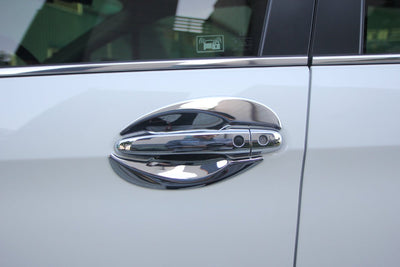 C3270 - Exterior Door Handle Bowl Insert Cover for Honda CR-V 2012-2016 (8PCs) Chrome Finish Tape-On Style - northernprimesupply