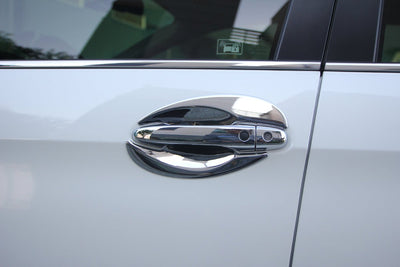 C3270 - Exterior Door Handle Bowl Insert Cover for Honda CR-V 2012-2016 (8PCs) Chrome Finish Tape-On Style - northernprimesupply