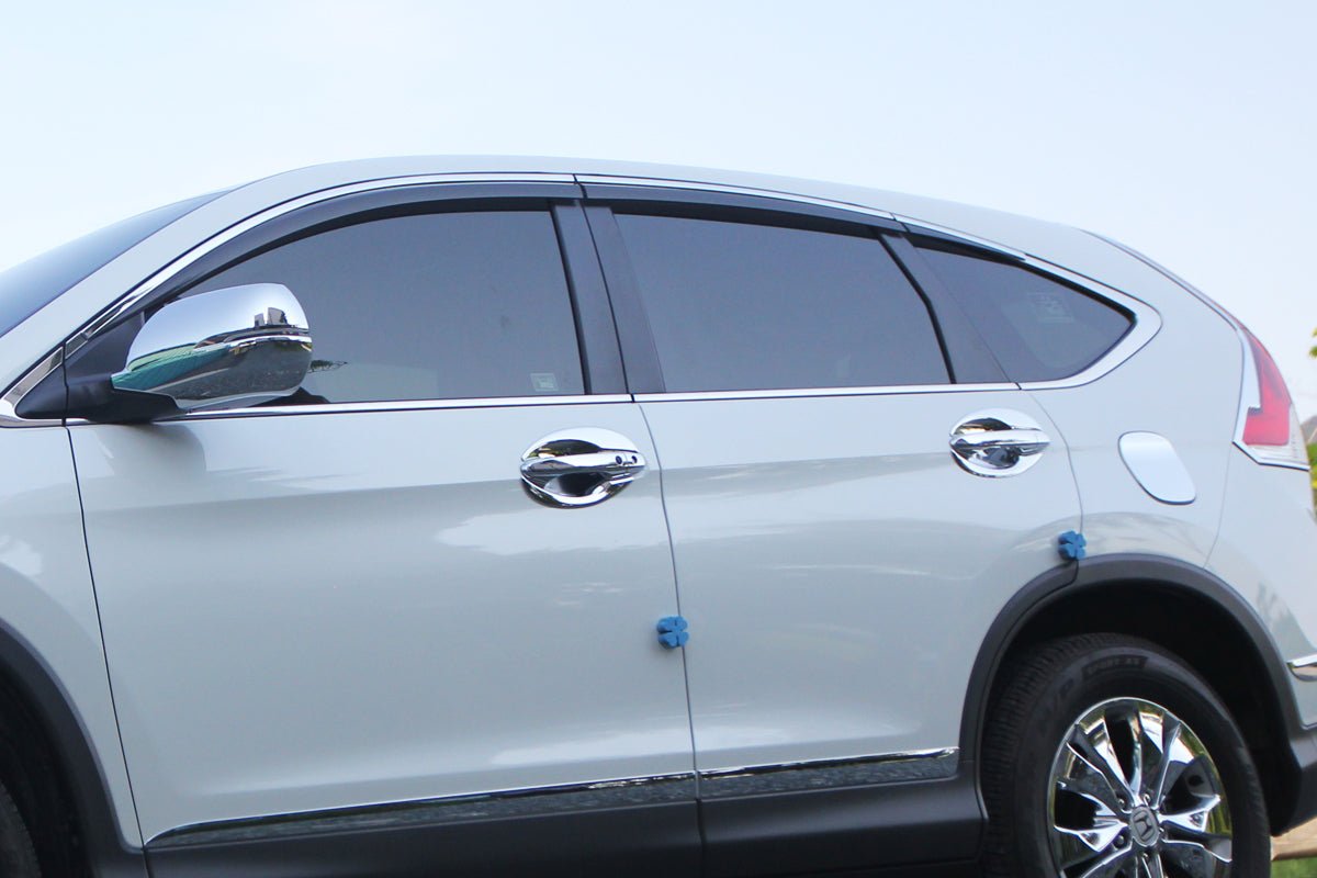 C3270 - Exterior Door Handle Bowl Insert Cover for Honda CR-V 2012-2016 (8PCs) Chrome Finish Tape-On Style - northernprimesupply