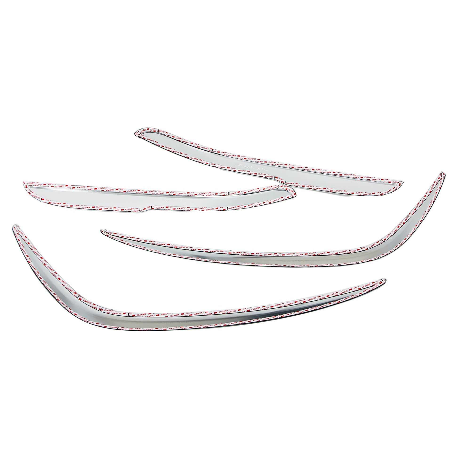 C3380 - Front & Rear Bumper Corner Protector Guard for Honda CR-V 2012-2014 (4PCs) Chrome Finish Tape-On Style - northernprimesupply