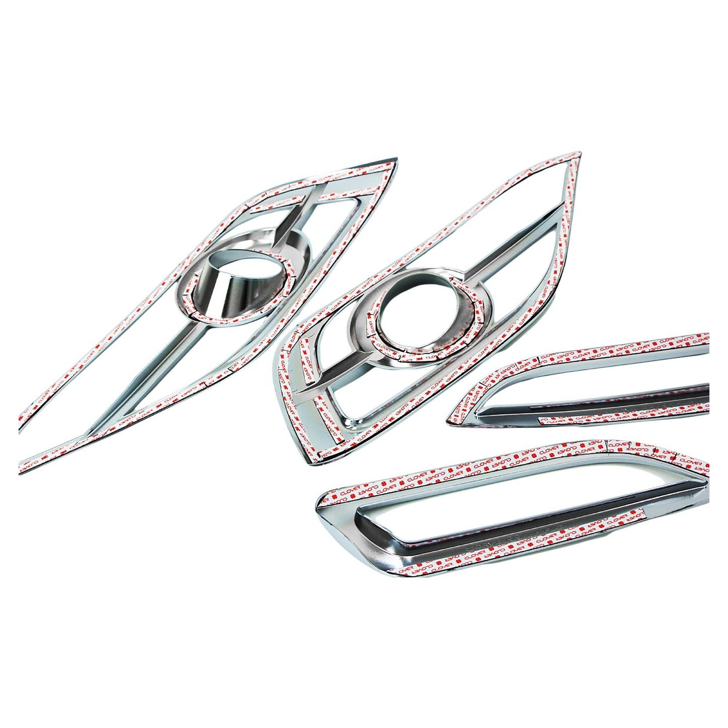 C4450 - Fog Lights Cover Trim for Honda CR-V 2012-2014 (4PCs) Chrome Finish Tape-On Style - northernprimesupply