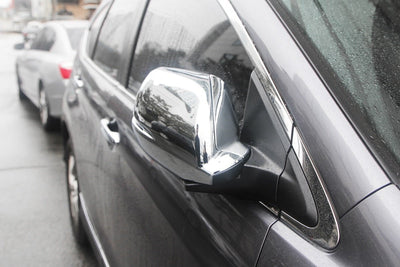 C4660 - Door Side Mirror Cover (With LED) for Honda CR-V 2012-2014 (4PCs) Chrome Finish Tape-On Style - northernprimesupply