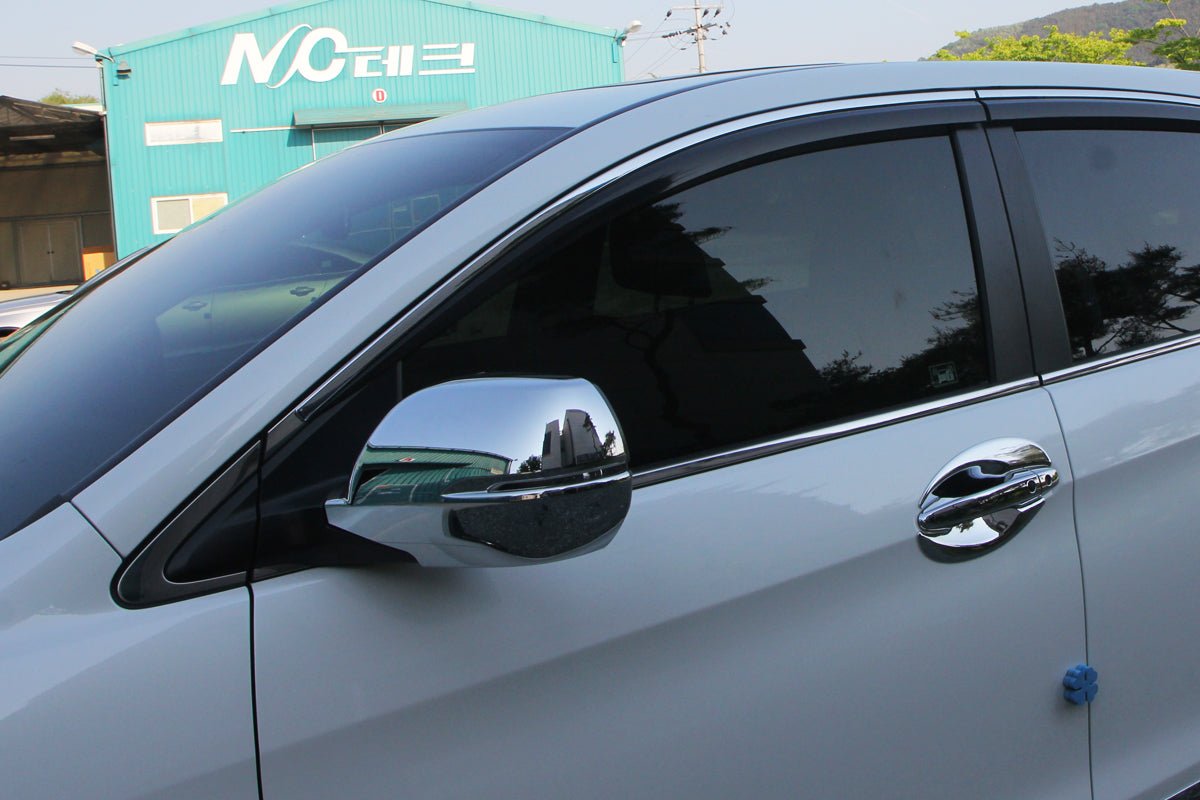 C4660 - Door Side Mirror Cover (With LED) for Honda CR-V 2012-2014 (4PCs) Chrome Finish Tape-On Style - northernprimesupply