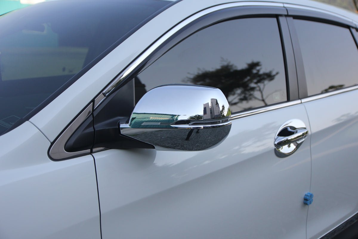 C4660 - Door Side Mirror Cover (With LED) for Honda CR-V 2012-2014 (4PCs) Chrome Finish Tape-On Style - northernprimesupply