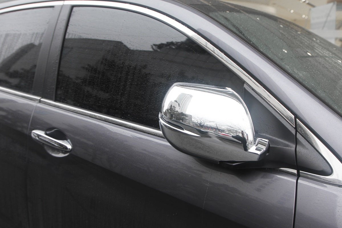 C4660 - Door Side Mirror Cover (With LED) for Honda CR-V 2012-2014 (4PCs) Chrome Finish Tape-On Style - northernprimesupply