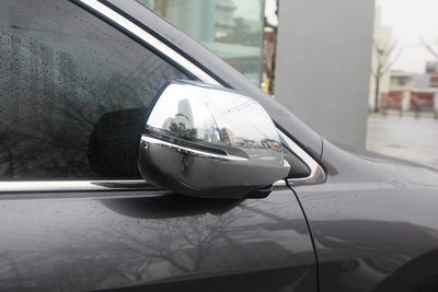 C4660 - Door Side Mirror Cover (With LED) for Honda CR-V 2012-2014 (4PCs) Chrome Finish Tape-On Style - northernprimesupply