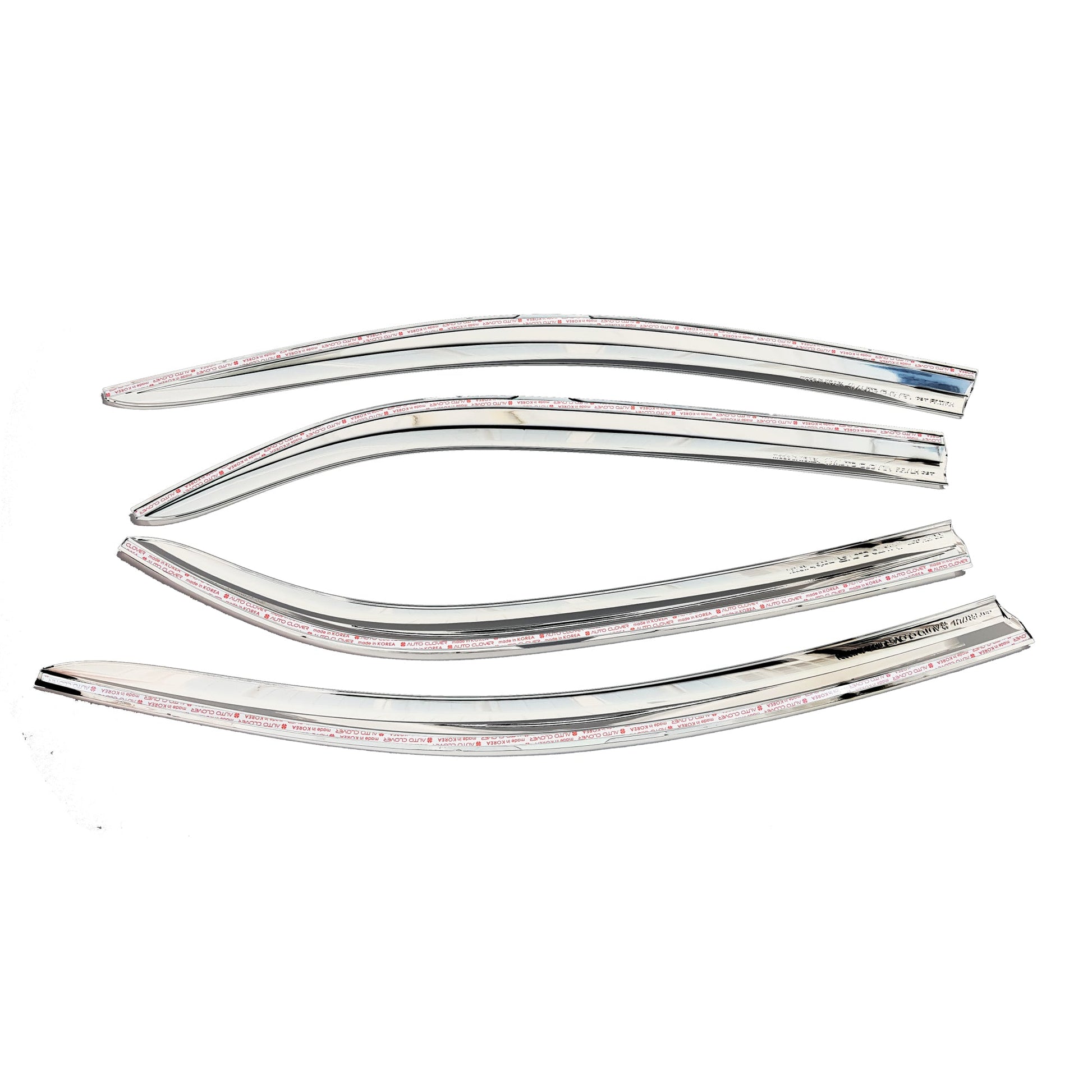 C5950 - Rain Guards for Chevrolet Cobalt 2012-2020 (4PCs) Chrome Finish Tape-On Style - northernprimesupply