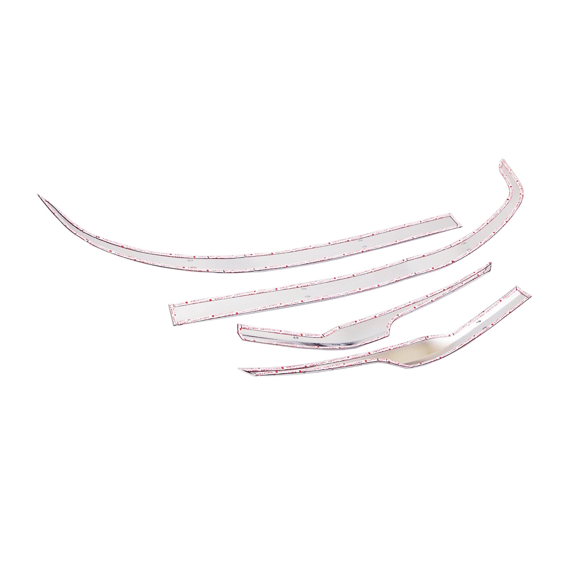 C7060 - Front & Rear Bumper Corner Protector Guard for Hyundai Tucson 2016-2018 (4PCs) Chrome Finish Tape-On Style - northernprimesupply