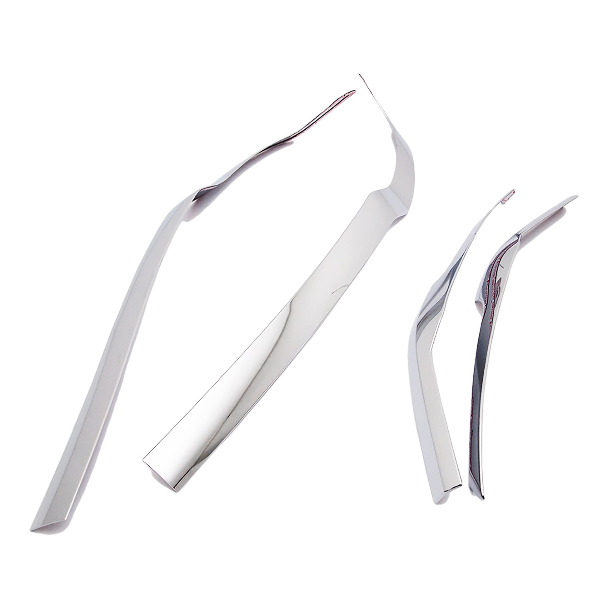 C7060 - Front & Rear Bumper Corner Protector Guard for Hyundai Tucson 2016-2018 (4PCs) Chrome Finish Tape-On Style - northernprimesupply