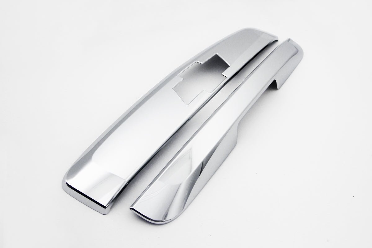 C7661 - Trunk Lid Cover Trim for Chevrolet Suburban 2007-2014 (2PCs) Chrome Finish Tape-On Style - northernprimesupply