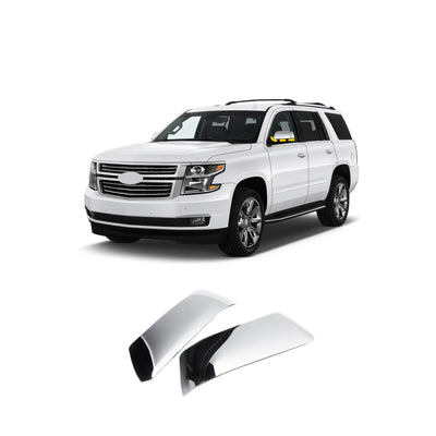 C8523 - Autoclover Door Side Mirror Base Cover (Lower) for GMC Yukon XL 2015-2020 (4PCs) Chrome Finish Tape-On Style - northernprimesupply