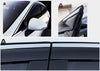 C9820 - Rain Guards for Hyundai Sonata 2020-2022 (6PCs) Black with Chrome Line Tape-On Style - northernprimesupply