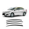 D0010 - Autoclover Rain Guards for Honda City 2015-2018 (4PCs) Smoke Tinted Tape-On Style - northernprimesupply