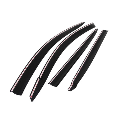 D0360 - Rain Guards for Honda Mobilio 2015-2019 (4PCs) Smoke Tinted Tape-On Style - northernprimesupply