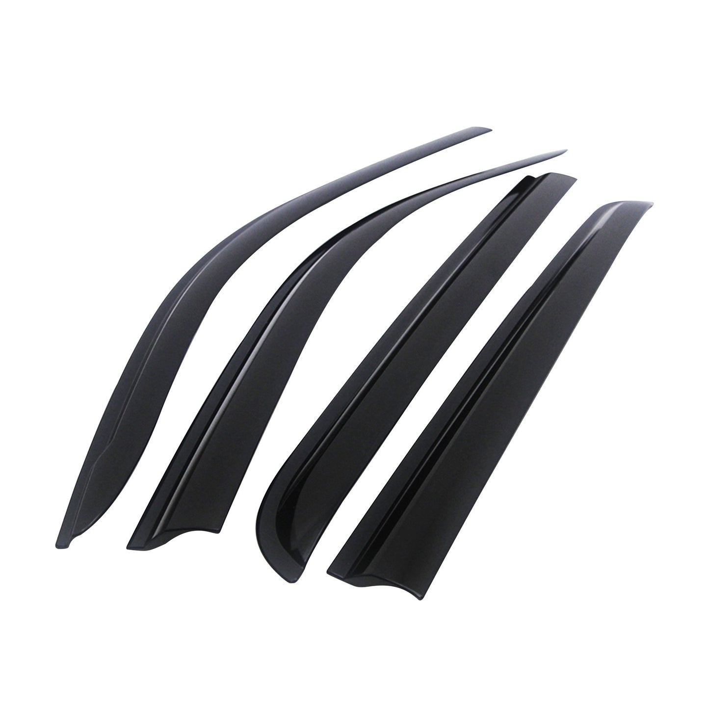 D0551 - Rain Guards for Chevrolet Silverado 2500 Crew Cab 2015-2018 (4PCs) Smoke Tinted Tape-On Style - northernprimesupply