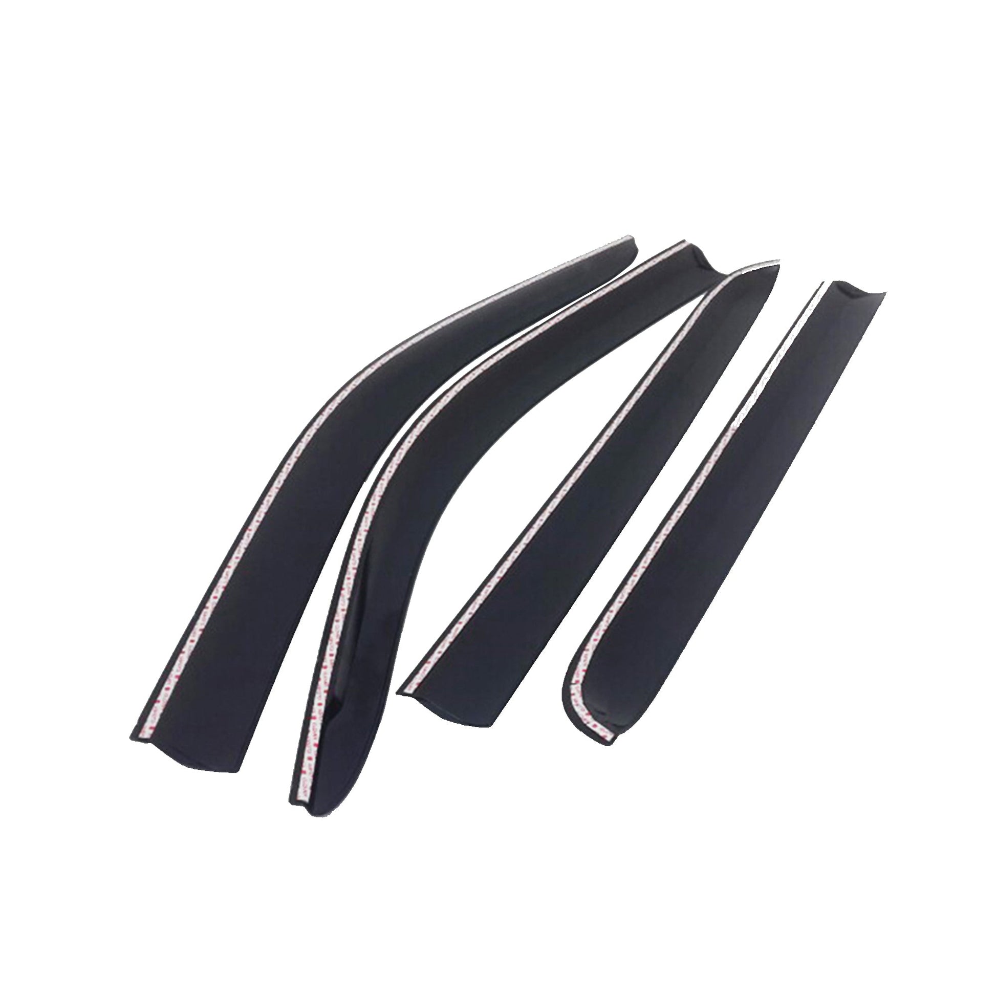 D0551 - Rain Guards for Chevrolet Silverado 2500 Crew Cab 2015-2018 (4PCs) Smoke Tinted Tape-On Style - northernprimesupply