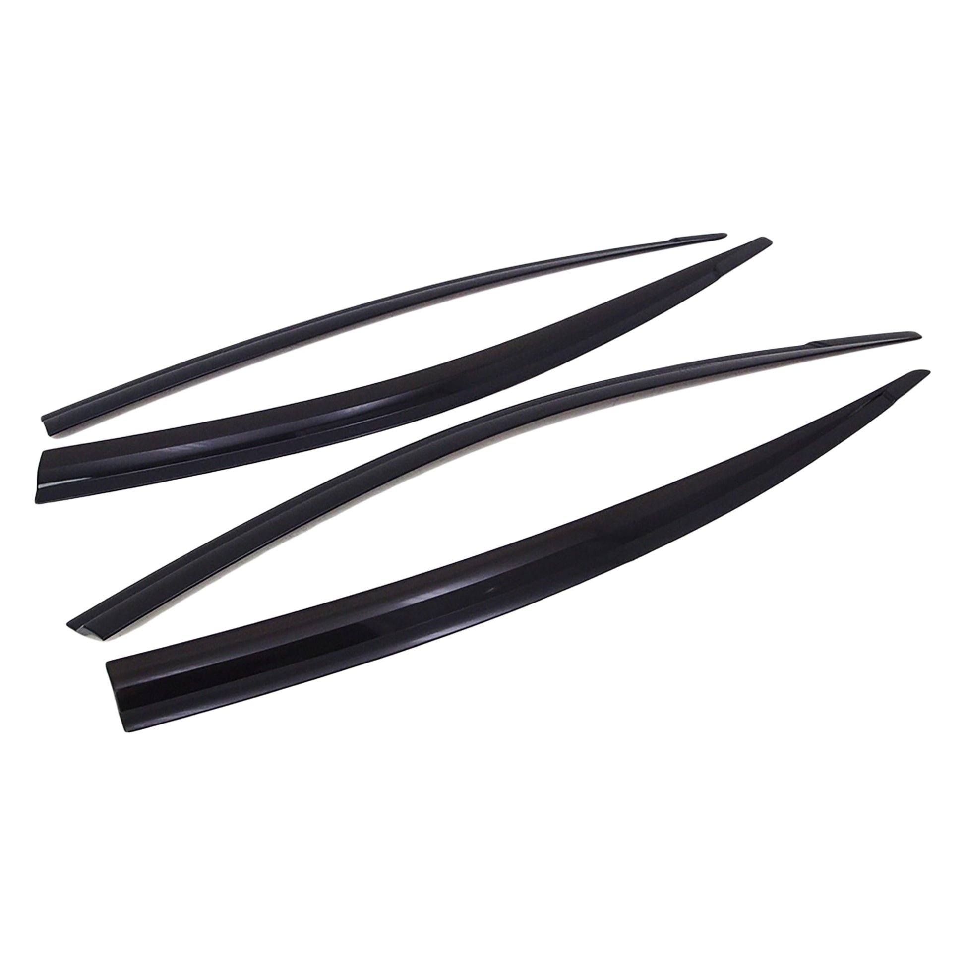 D0730 - Rain Guards for Hyundai Elantra Sedan 2017-2020 (4PCs) Smoke Tinted Tape-On Style - northernprimesupply