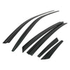 D0740 - Rain Guards for Chevrolet Impala 2014-2020 (6PCs) Smoke Tinted Tape-On Style - northernprimesupply