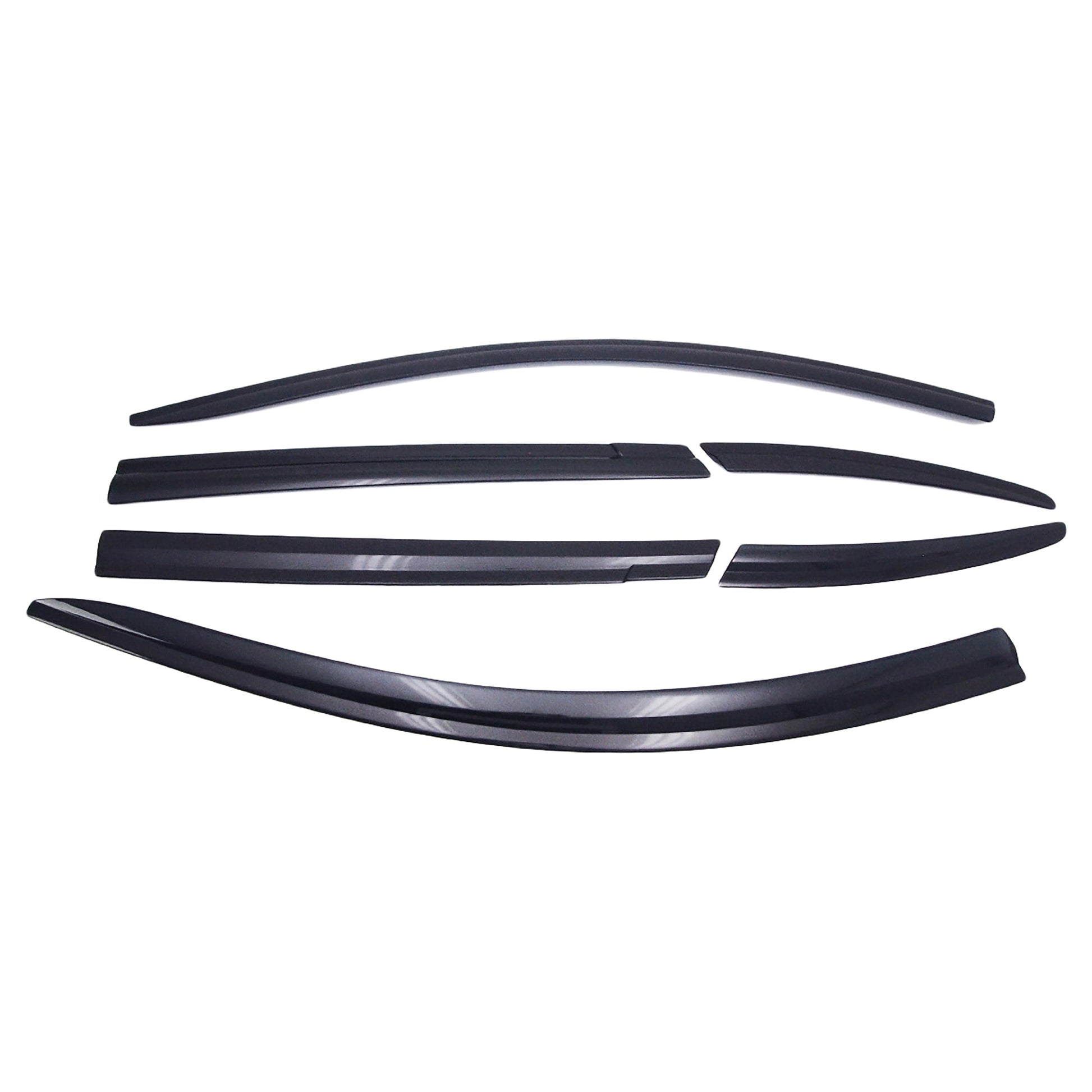 D0900 - Rain Guards for Mazda CX-5 2013-2016 (6PCs) Smoke Tinted Tape-On Style - northernprimesupply